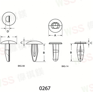 China Fabrikant Nylon Snap Klinknagel Pin Isolator Plastic Kano Clips - Product Image 5