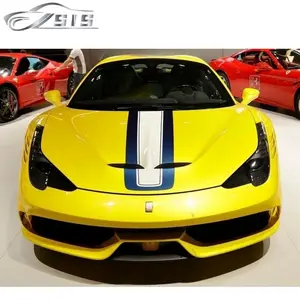 458 גוף ערכות fit עבור FR 458 כדי מיוחד סגנון 2010-2015 שנה FRP עם סיבי פחמן פגוש קדמי מצנפת גוף ערכות עבור 458