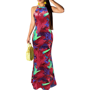 In grado Mujer Vestido De Noche Vestidos Para <span class=keywords><strong>Dama</strong></span> Kleider Plus Ukuran Gaun per Wanita stampa africana Plus Size abiti da donna - Product Image 4