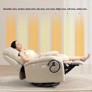 Poltrona Reclinabile Elettrica di Lusso per Soggiorno, Divano Sezionale Regolabile per Home Cinema e Relax - Product Image 4