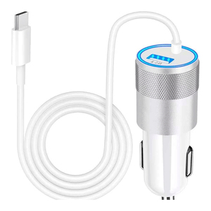 <span class=keywords><strong>Chargeur</strong></span> de voiture USB <span class=keywords><strong>30W</strong></span> avec USB-C 18W et USB-A 12W compatible avec <span class=keywords><strong>iPhone</strong></span> 16/15/14/13/12/<span class=keywords><strong>11</strong></span>/X et Samsung pour téléphones mobiles - Product Image 1