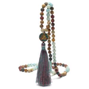 Collier Mala pour femmes BENAVA, fait main, pour le bonheur - Product Image 1