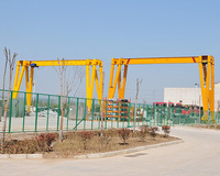 Single Girder Gantry Crane Tipe Eropa 1T 20T IP55 Motor Kecepatan Variabel & Bantalan Kontrol Lantai+Remote