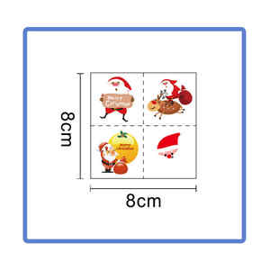 Navidad esquí muñeco <span class=keywords><strong>de</strong></span> nieve personalizado tatuaje temporal pegatinas dibujos animados brazos piernas tatuaje pegatinas para niños adultos - Product Image 3