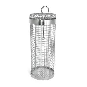 Tubo de filtro de malla metálica para ahumar barbacoas, accesorio redondo de acero inoxidable 304 para parrilla, utensilios para acampar - Product Image 3