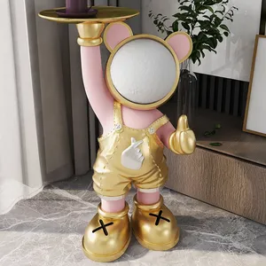 Statua di Astronauta Multifunzionale Unica con Vassoio Spaziale, Decorazione Fai-da-Te per la Casa - Product Image 2