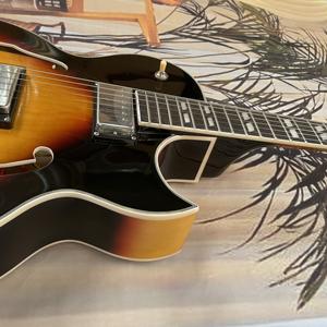 Guitare électrique Sunburst L5, corps en acajou, semi-creuse, finition polie brillante, accastillage chromé, livraison gratuite - Product Image 2