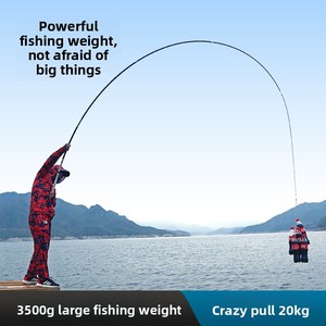 Caña de Pescar de Acero Inoxidable de 5 Secciones Extra Dura para Carpa Crucian, 5.4m de Largo, Modelo Kui Sha, para <span class=keywords><strong>Pesca</strong></span> en Ríos - Product Image 2