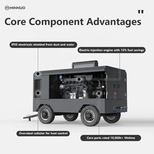 Máy nén khí di động DIESEL cấp khai thác | Hệ thống lọc bụi tiên tiến - Product Image 4