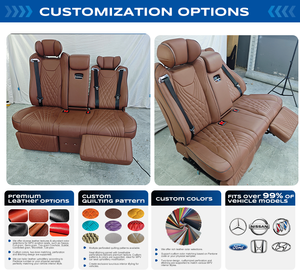 Asiento de Capitán Eléctrico de Lujo para Mercedes Benz Clase V <span class=keywords><strong>Vito</strong></span> W447, Modificación Interior de Furgoneta VIP, Asientos de Cuero Estilo Aviación - Product Image 3