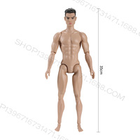 Figurine BJD Super Modèle Homme 6 Points, Corps Musclé Sportif Grande Taille, Articulations Mobiles, 13 Points d'Articulation pour Garçons