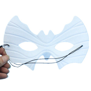 Máscara de Ojos de Murciélago para Halloween, Accesorio de Disfraz de Media Cara, Tela Lisa, para Fiestas - Product Image 1