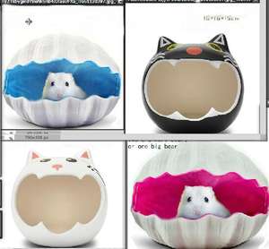 Casetta per Criceti in Ceramica, Nido per Scoiattoli, Casa Estiva, Camera da Letto per Ricci e Scoiattoli - Product Image 3