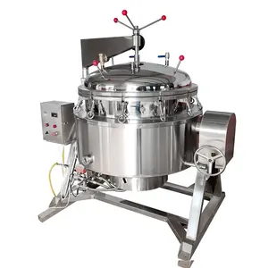 500 litros SUS304/316 ollas a presión eléctrica industrial de alta temperatura cocina a presión olla de vapor