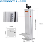Plateforme de levage pour marquage laser, colonne de levage axe Z, support de colonne de levage 500 mm, machine de marquage et de gravure laser à fibre 1064 nm, 8,5 kg