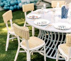 Silla Infantil de Ratán Moderna, Ligera y Hecha a Mano, Muebles Infantiles de Mimbre Natural Seguros para Cocina, Fiestas de Cumpleaños y Uso en Estudio - Product Image 1