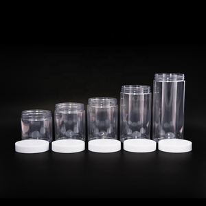 Tarro transparente de plástico PET de grado alimenticio 80ml 100mL 120ml 150ml 250ml con tapa blanca Contenedor de plástico Cartones Botellas de plástico 1 Uds - Product Image 2