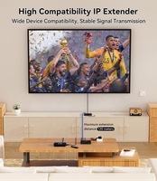 Extenseur HDMI 120M/393Ft 1080P 60Hz KVM avec PoE, IR et Multi-vers-Multi (supporté)