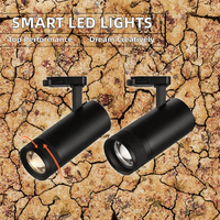 Lampu Sorot LED COB Aluminium Modern Hitam yang Dapat Diperbesar dan Disesuaikan untuk Pameran