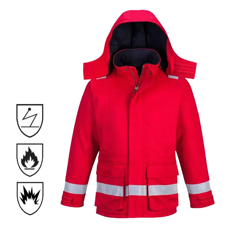Extreme Protect Nomex Aramid IFR Inherent Fire Retardant FR Winter Jacket For Men
