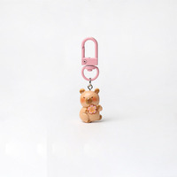 Gantungan Kunci Karakter Kapibara Pink Lucu, Boneka Mainan, Hiasan Tas, Earphone, Handphone, Liontin Dekorasi