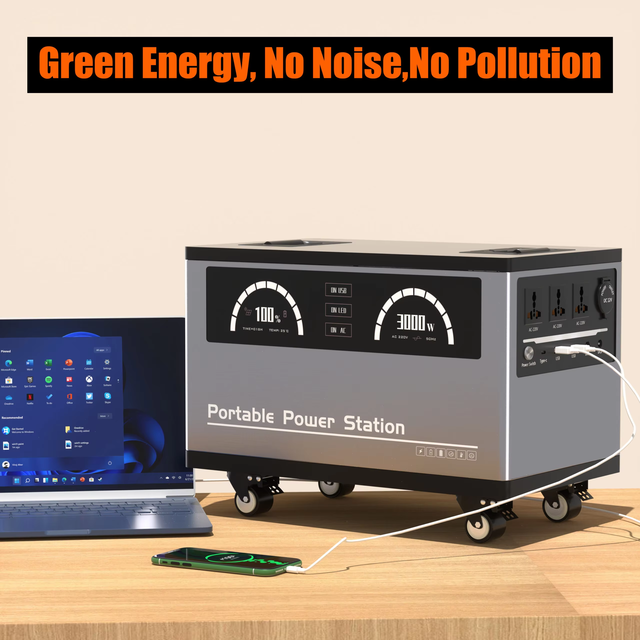 Wholesale 1000W 2000W 3000W LiFePO4 Solar Generator for Outdoor Camping Home Backup Wireless Charging Portable Power Station