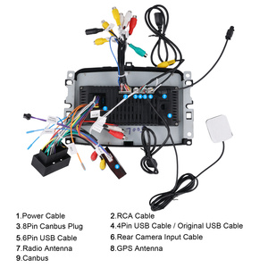 Podofo 7 pouces 4 + 64G 2 Din Android autoradio pour <span class=keywords><strong>Fiat</strong></span> 500L 2013-2019 sans fil Carplay/Android Auto IPS BT GPS WiFi vente en gros - Product Image 4