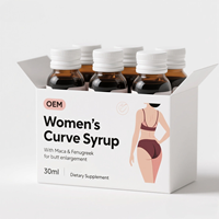 Sirop OEM pour l'agrandissement des fesses avec Maca et Saw Palmetto pour adultes