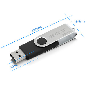 Unidad Flash USB DSCOO de 64 GB, USB 3.0, Diseño Metálico Giratorio, para Computadora y Uso Móvil - Product Image 3
