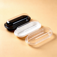Conteneur alimentaire thermoformé de petite taille pour beignets, croissants, biscuits, pâtisseries, emballages de livraison à emporter, logo personnalisé