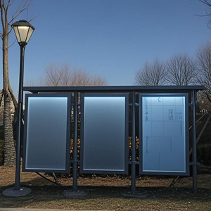 Solar Powered <b>Advertising</b> <b>Light</b> <b>Box</b> Vertical Aluminum Frame 3000 Lumens Led Full Color Eco Friendly Floor Standing Outdoor Use - Product Image 2