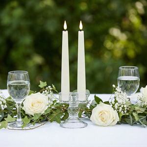 Vela LED 3D Decorativa para el Hogar, con Efecto de Llama, de Cera Real, Color Marfil, sin Llama, en Forma de Cono - Product Image 3