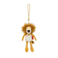Porte-clés en peluche personnalisé en gros, mini-animaux, pendentif doux en forme de petit personnage avec rembourrage en coton PP