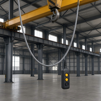 Câble de commande de grue RVV2G rond, câble flexible multiconducteurs en PVC avec 2 fils en acier galvanisé intégrés pour palan électrique