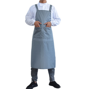 TPU Coated <b>Bib</b> <b>Apron</b> Lightweight Waterproof Solid Color Workwear For Kitchen Hotel Pet Shop Food Processing Adult Unisex - Product Image 5