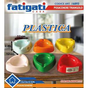 Posacenere triangolare in plastica - Product Image 1