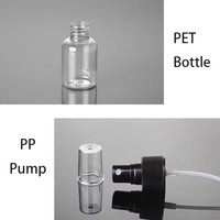 SENZESY 50ml Flacon pulvérisateur transparent en PET durable et portable, récipient d'eau hydratante pour emballage cosmétique et protection solaire