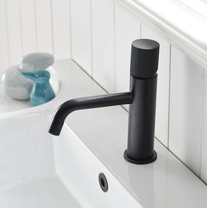 Zeitgenössischer Wasserhahn Badezimmer mischer Wasserhahn Deck montiert Waschtisch armatur Messing Mattschwarz Waschtisch armatur - Product Image 4