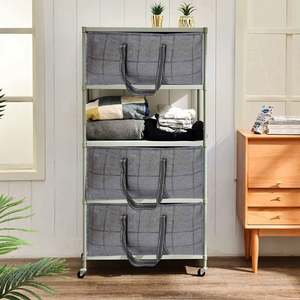 ถุงเก็บเสื้อผ้าแบบพับได้ ขนาดใหญ่ ทำจากผ้าไม่ถักทอ สามารถวางซ้อนกันได้ - Product Image 5