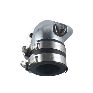 ท่อร่วมไอดี 35-51 มม. สำหรับ GY6 150cc สกู๊ตเตอร์โกคาร์ทมอเตอร์ไซค์อัพเกรดดัดแปลงสีเงิน - Product Image 5