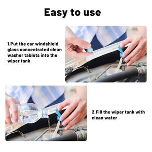 Limpiador Sólido Mixto para Parabrisas de Coche, Tabletas Efervescentes, Limpiador Concentrado para Vidrios de Coche, Magnético - Product Image 6