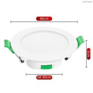 Plafonnier encastré à tube LED moderne à trois tons, indice de protection IP65, aluminium 90 mm, pour la maison, le bureau, la salle à manger, projecteurs - Product Image 4