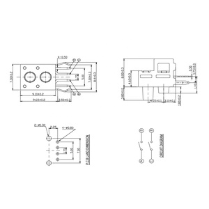 Tact chuyển 6x8 mét momentary <span class=keywords><strong>push</strong></span> <span class=keywords><strong>button</strong></span> đôi STEM góc bên phải <span class=keywords><strong>Micro</strong></span> Tactile Thiết bị chuyển mạch - Product Image 6
