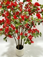 Décoration de bureau à domicile, centre de table de mariage, plante artificielle en pot, bougainvillier en soie, arbre fleuri artificiel