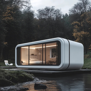 Maisonnette modulaire portable Double Apple Cabin, <span class=keywords><strong>maison</strong></span> conteneur, <span class=keywords><strong>maison</strong></span> capsule spatiale, prête à vivre - Product Image 1