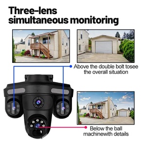 12MP 3 ống kính 3 màn hình <span class=keywords><strong>4G</strong></span> <span class=keywords><strong>camera</strong></span> năng lượng mặt trời với báo động phát hiện con người IP66 âm thanh hai chiều không thấm nước 3ptz mạng wifi <span class=keywords><strong>Camera</strong></span> An Ninh - Product Image 6