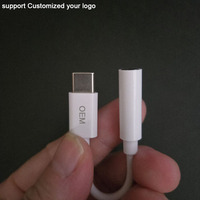 Câbles audio adaptateurs USB Type C vers 3,5 mm pour écouteurs, avec puces numériques compactes pour la musique