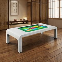 Table basse intelligente à écran tactile de 32 pouces avec tiroir réfrigérateur, interactive capacitif, pour salon, bar à glace, kiosque OEM
