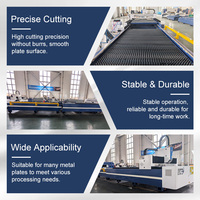 Découpeuse laser à fibre pour production en série avec deux tables d'échange automatiques, refroidissement par eau, 1500W-30000W pour la fabrication de tôles