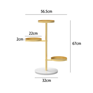 Pianta alta Stand per piante <span class=keywords><strong>da</strong></span> interno in metallo angolo pianta Stand, più vasi di fiori per angolo soggiorno - Product Image 6